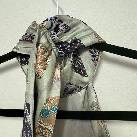 NWOT $795 Cinq a Sept Diamond Sea Melissa 100% Silk Dress - Halter Patterned - Picture 7 of 14